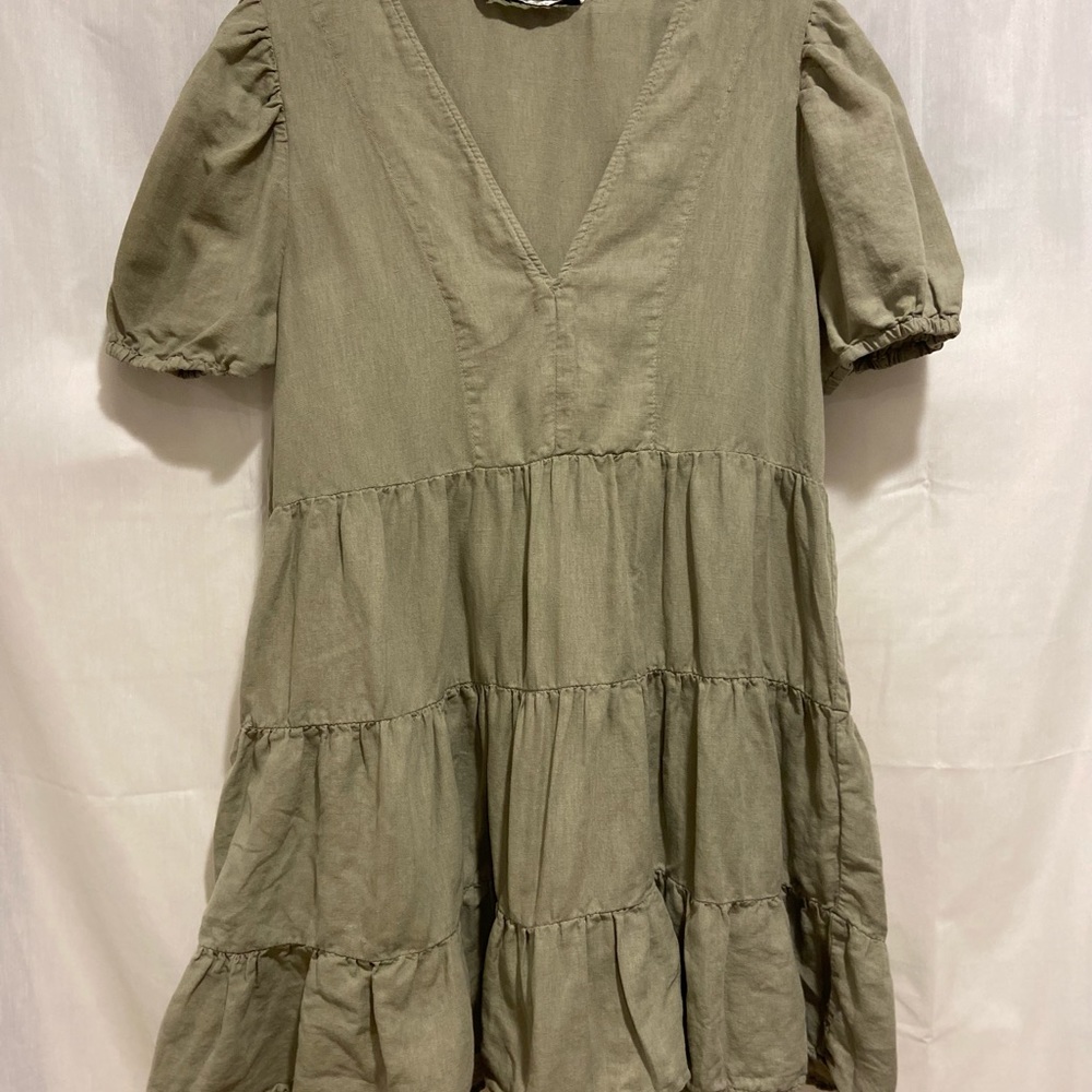 Zara olive green dress